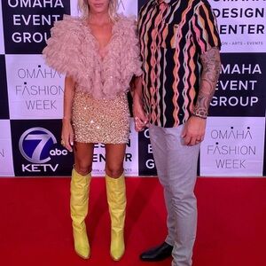 Sequin velvet Mini Dress with Ruffle mesh Top